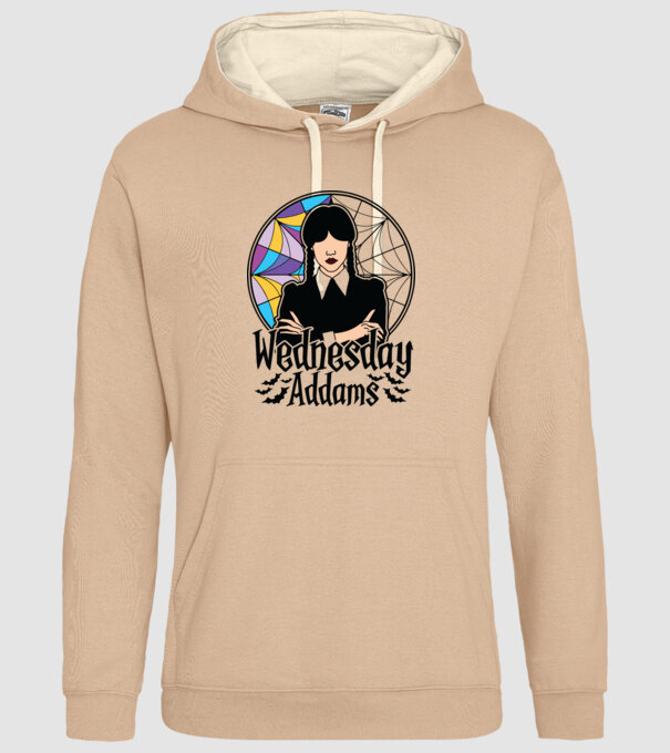 Wednesday Window colorful model nisipiu pe tricou