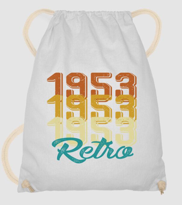1953 Retro model alb pe tricou