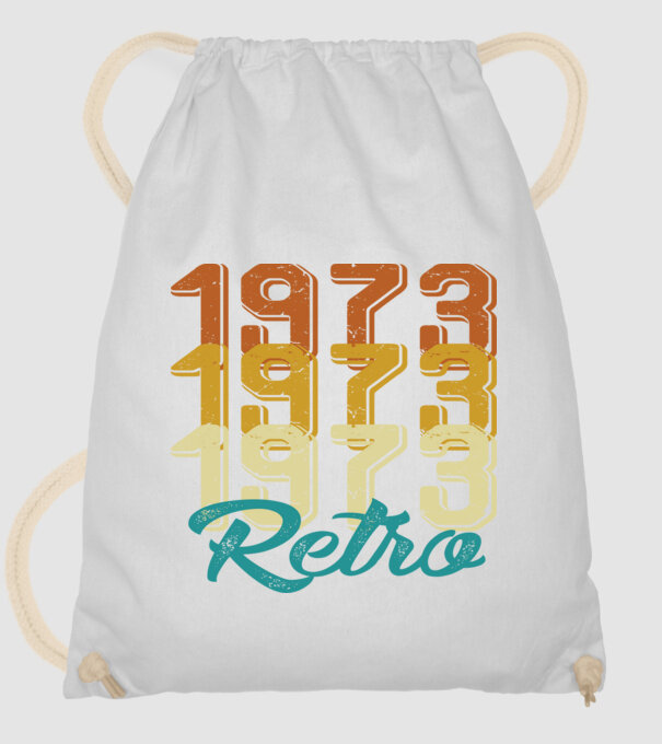 1973 retro model alb pe tricou