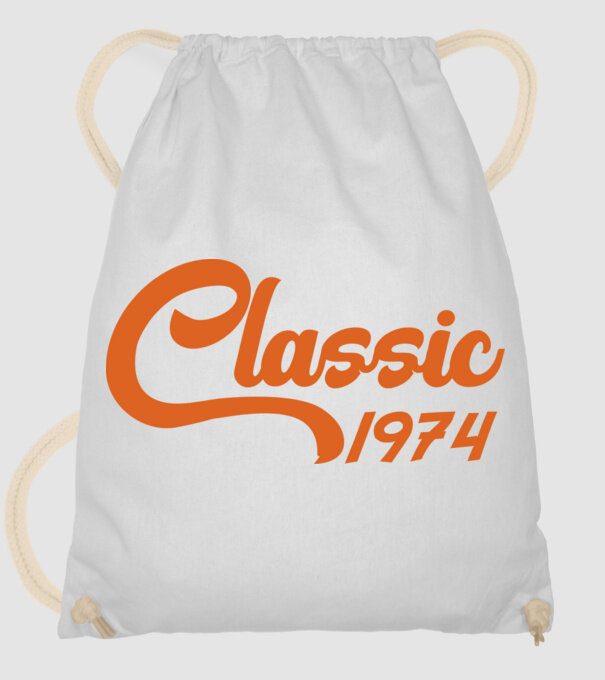 1974 Classic model alb pe tricou
