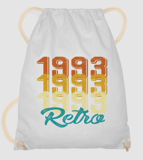 1993 retro model alb pe tricou