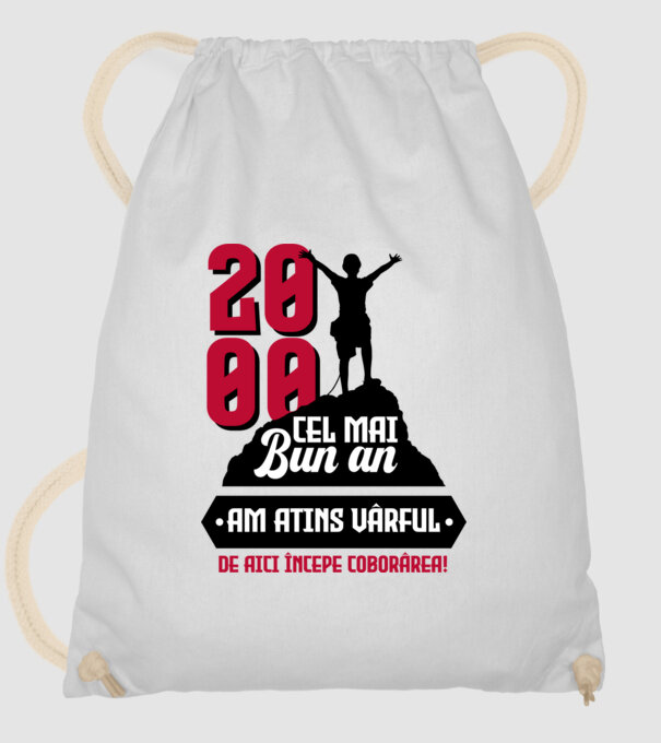 2000 cel mai bun an. Am atins vârful, de aici începe coborârea. model alb pe tricou