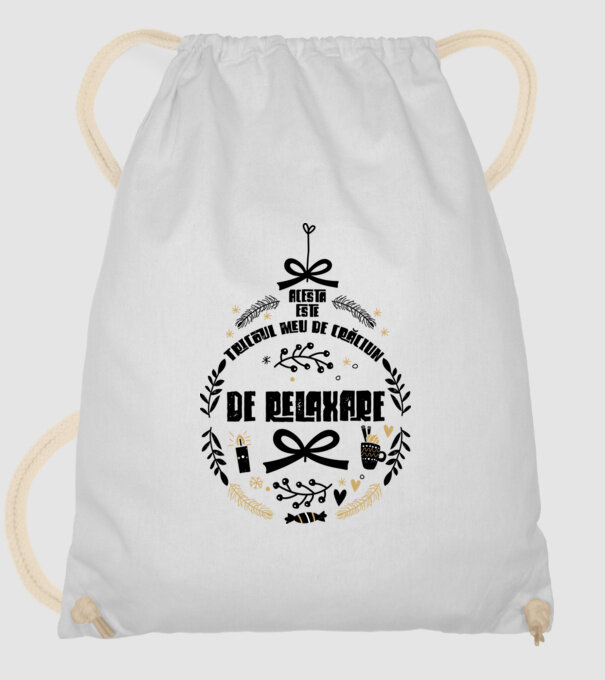 acesta este tricoul meu de Crăciun_ de relaxare model alb pe tricou