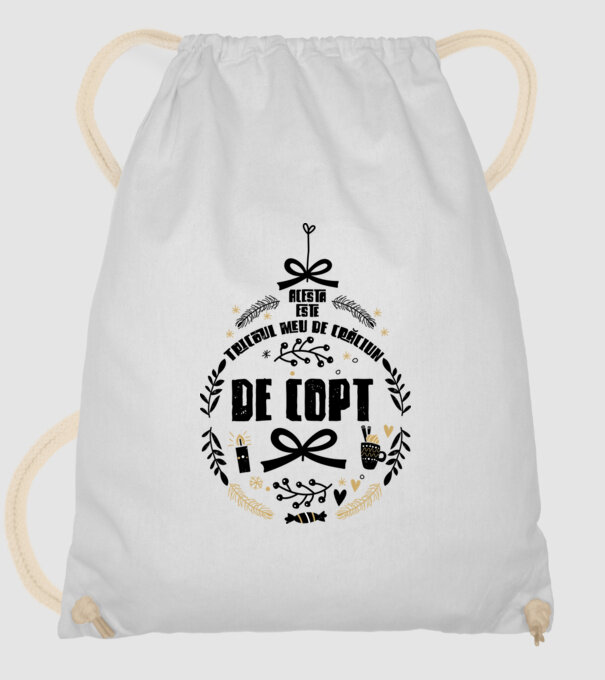 acesta este tricoul meu de Crăciun_de copt model alb pe tricou