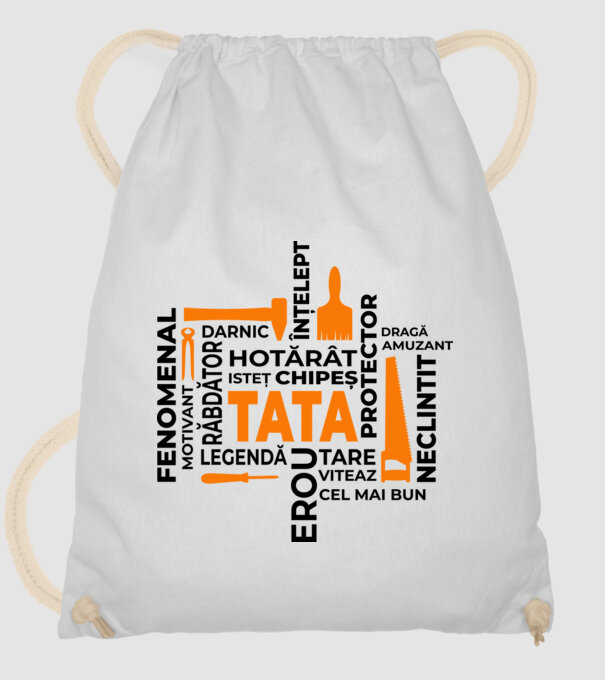 Acronimele tatălui model alb pe tricou