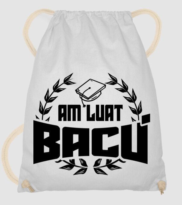 Am luat bacu model alb pe tricou