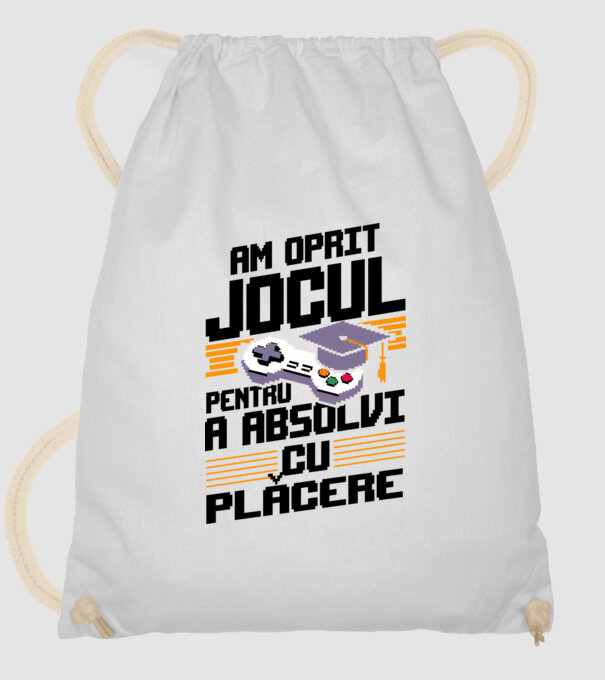 Am oprit jocul absolvent alb model alb pe tricou