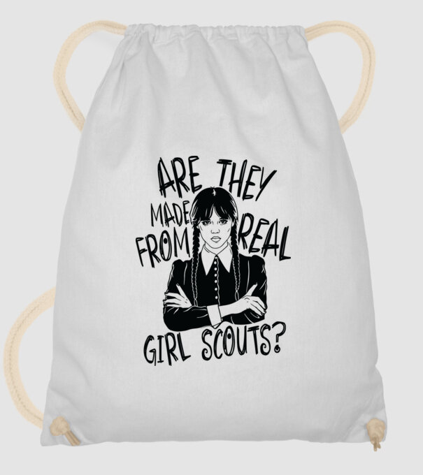  Are the made from real girl scouts model alb pe tricou