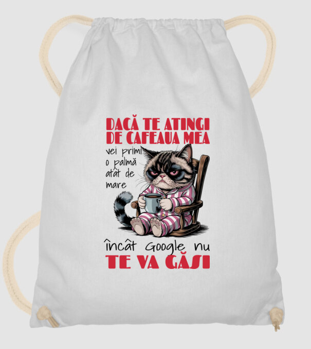 atinge cafeaua mea și nici măcar Google nu te va găsi Alb model alb pe tricou