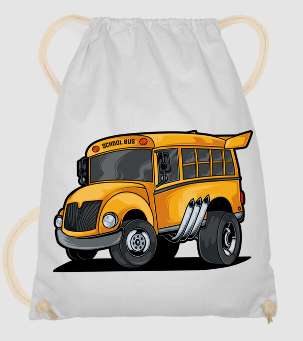 Autobuze model alb pe tricou