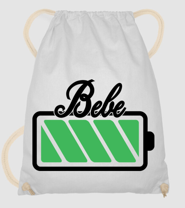 Bebe încărcat model alb pe tricou