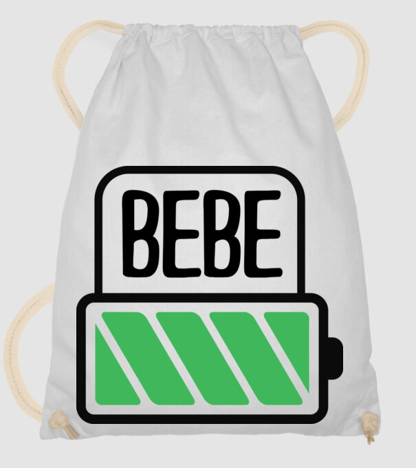 Bebe încărcat model alb pe tricou