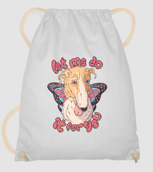 BORZOI let me do it for you fairy model alb pe tricou