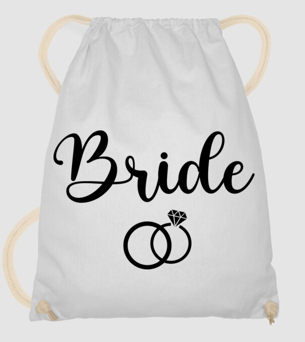 Bride model alb pe tricou