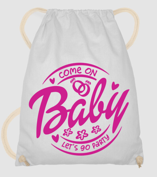 Bride Barbies Baby lets go party model alb pe tricou