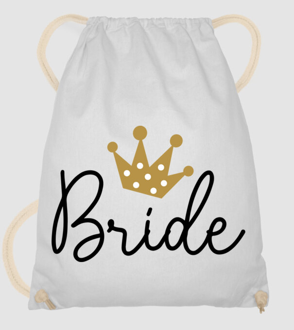 Bride princess model alb pe tricou