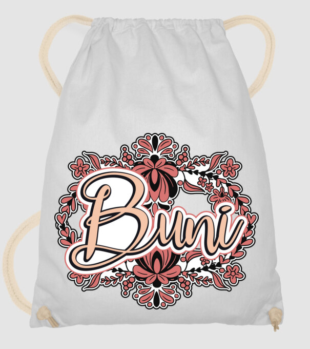 Buni model alb pe tricou