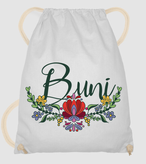 Buni model alb pe tricou