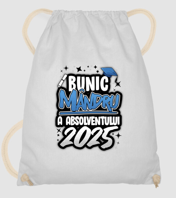 Bunic MÂNDRU a absolventului model alb pe tricou