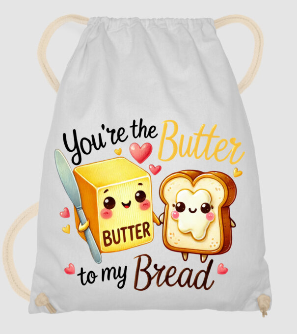 Butter to my Bread model alb pe tricou