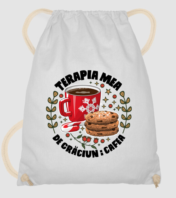 Cană de cafea de Crăciun  model alb pe tricou
