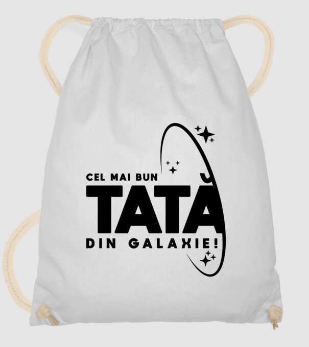 Cel mai bun tată din Galaxie! model alb pe tricou