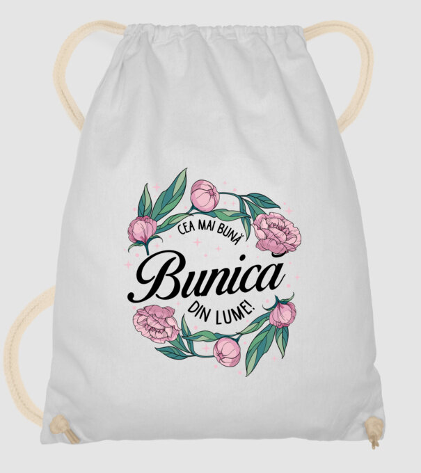 Cea mai bună bunică din lume! model alb pe tricou
