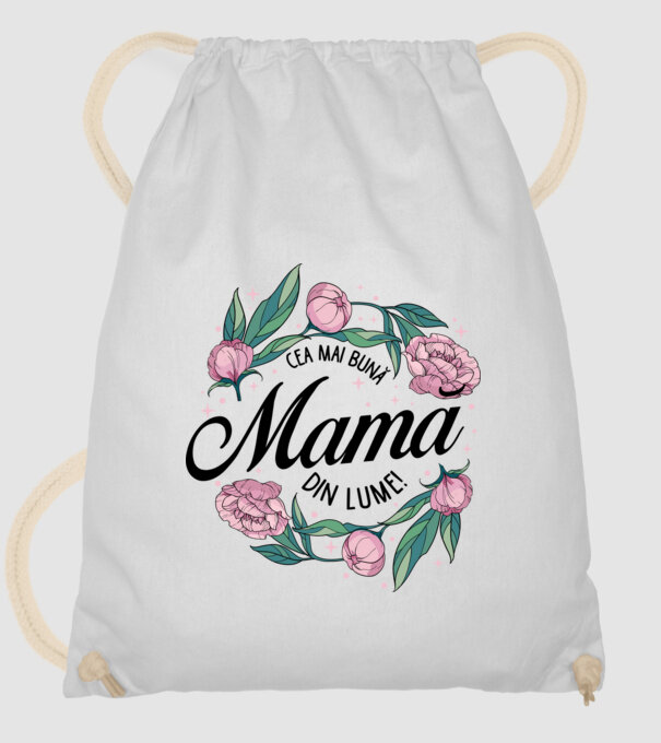 Cea mai bună mamă din lume model alb pe tricou