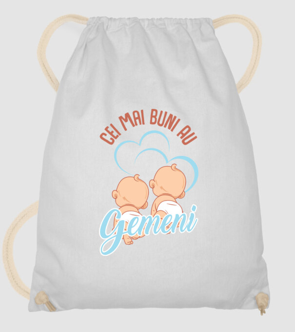 Cei mai buni au gemeni model alb pe tricou