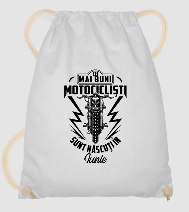 Cei mai buni motocicliști sunt născuți în Iunie model alb pe tricou