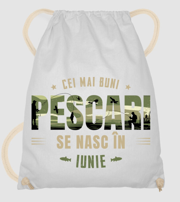 Cei mai buni pescari se nasc în iunie model alb pe tricou