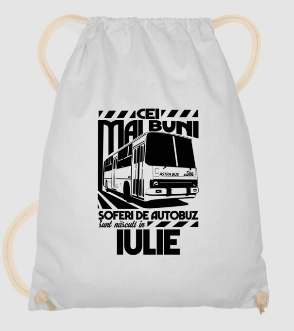 Cei mai buni șoferi de autobuz sunt născuți în Iulie model alb pe tricou