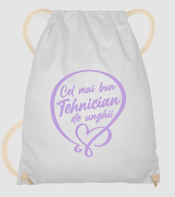 Cel mai bun tehnician de unghii model alb pe tricou