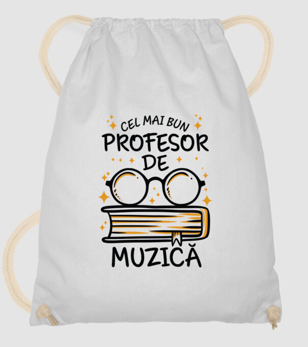 Cel mai profesor muzică model alb pe tricou