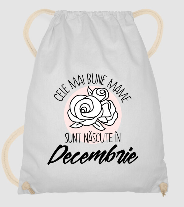 Cele mai bune mame sunt născute în Decembrie model alb pe tricou