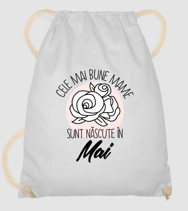 Cele mai bune mame sunt născute în Mai model alb pe tricou