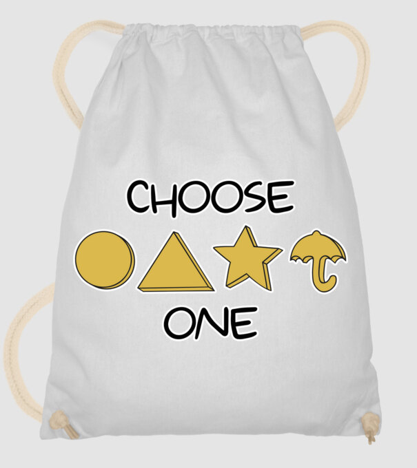 choose one squid game model alb pe tricou