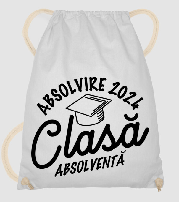 Clasă absolventă model alb pe tricou