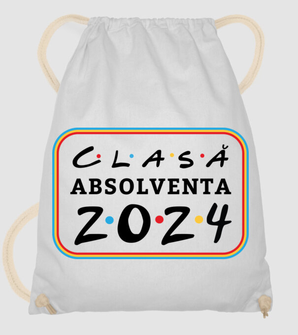 Clasă absolventă friends model alb pe tricou