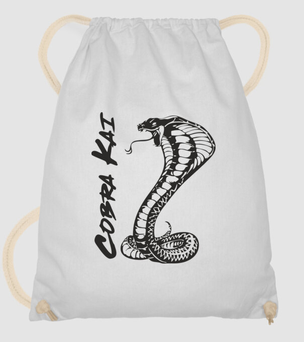cobra kai black model alb pe tricou