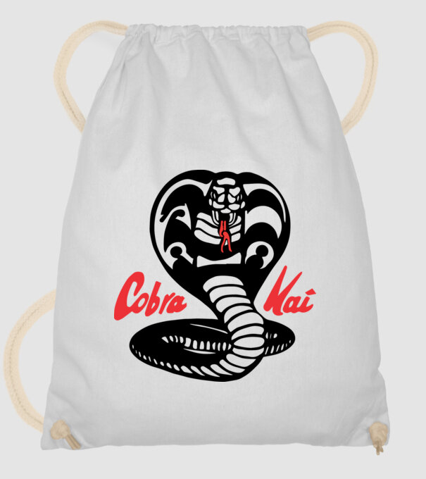 cobra kai classic logo model alb pe tricou