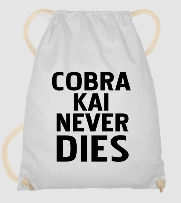 cobra kai never dies model alb pe tricou