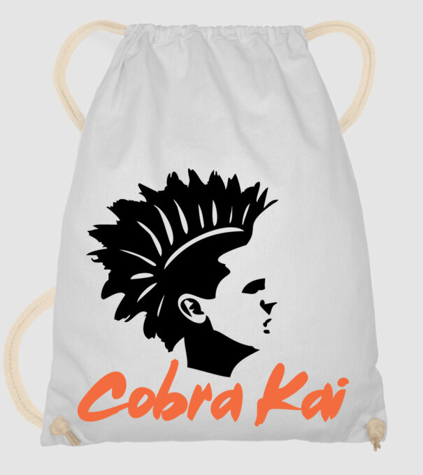 cobra kai punk model alb pe tricou