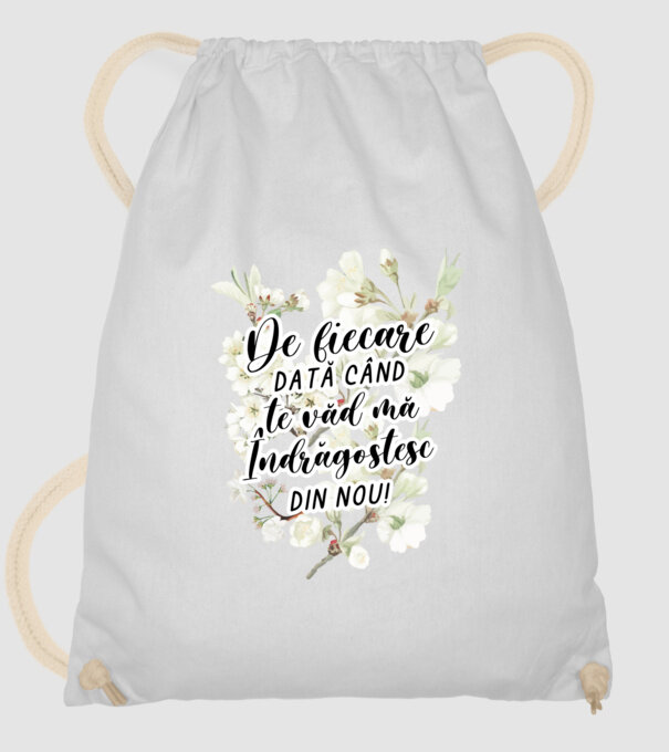 De fiecare dată când te văd mă îndrăgostesc din nou model alb pe tricou