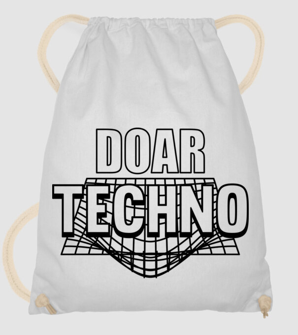 Doar techno model alb pe tricou
