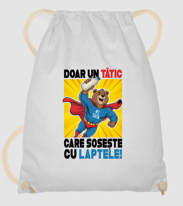 Doar un Tătic Care sosește cu laptele model alb pe tricou