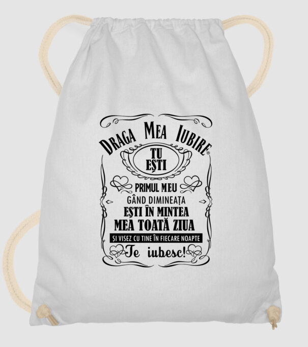draga mea iubire tu ești primul meu model alb pe tricou