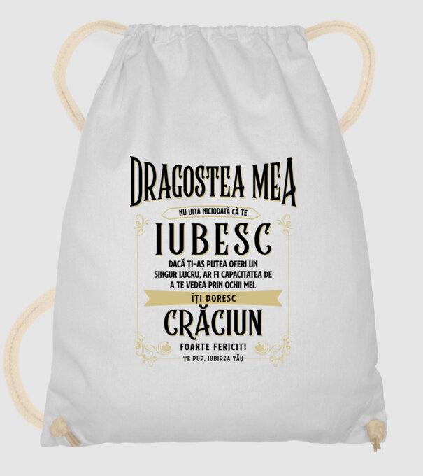 Dragostea mea model alb pe tricou