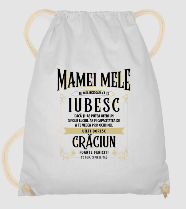 Mamei mele - nu uita niciodată că te iubesc - dacă ți-aș putea oferi un singur lucru, ar fi capacitatea de a te vedea prin ochii model alb pe tricou