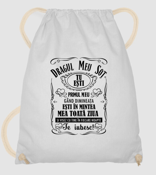 Dragul meu soț tu ești primul me gând dimineața, ești în mintea mea toată ziua și visez cu tine în fiecare noapte model alb pe tricou